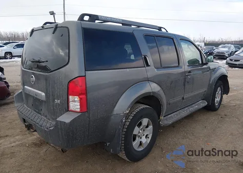 2005 Nissan Pathfinder Se z USA, uszkodzony, nr VIN 5N1AR18W35C763186